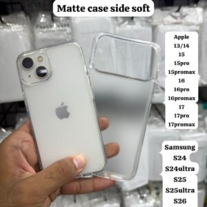 iPhone 18 17 16 15 14 13 Series Transparent Frosted Silicone Back Cover